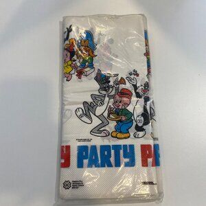 Rare Vintage 1981 Warner Bros. Looney Tunes Table Cover 54"x94" By Creations Plu
